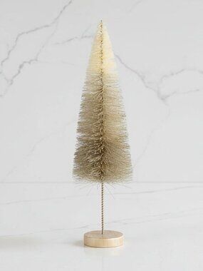 Sisal Ombre Bottle Brush Tree Latte Color